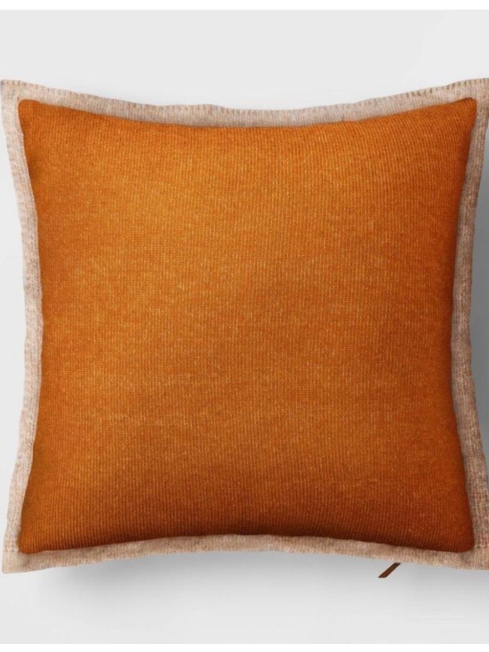 Threshold The Cozy Collection faux Cashmere Accent Pillow with Natural Trim
